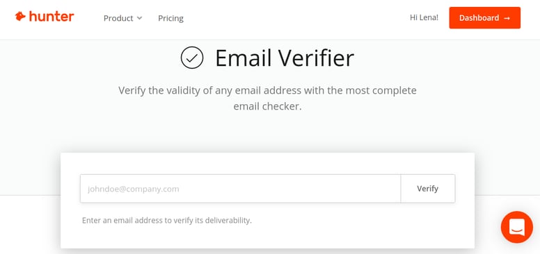 Hunter Email Verifier